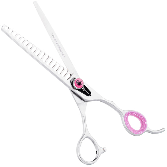 Kenchii Love Chunkers 7" Thinning Grooming Scissors – Single-Sided, 17-Tooth Precision Design