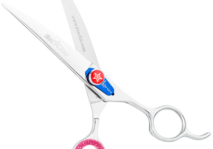 Kenchii Five Star Offset Curved Scissors – 6 Inch, Premium Stainless Steel, Ergonomic Design