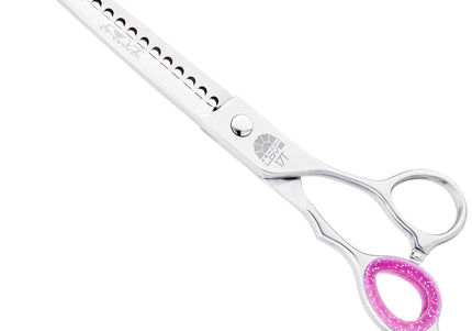 Kenchii Love Chunkers 7" Thinning Grooming Scissors – Single-Sided, 17-Tooth Precision Design