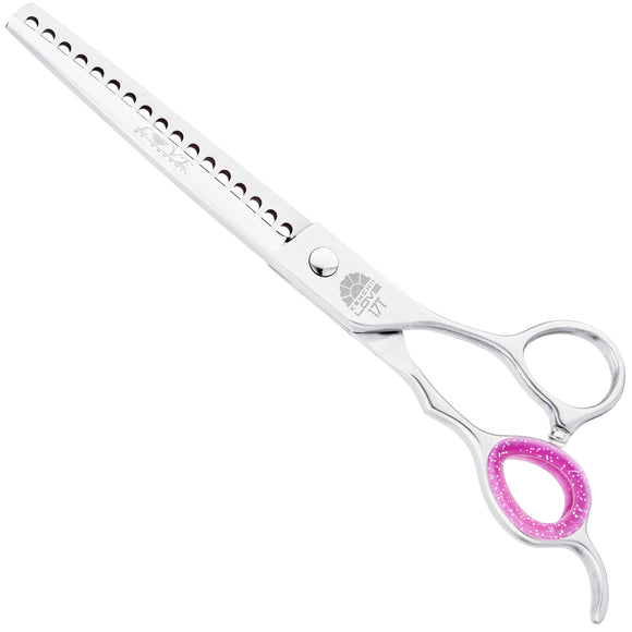 Kenchii Love Chunkers 7" Thinning Grooming Scissors – Single-Sided, 17-Tooth Precision Design