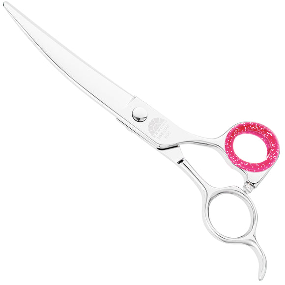 Kenchii Five Star Offset Curved Scissors – 6 Inch, Premium Stainless Steel, Ergonomic Design