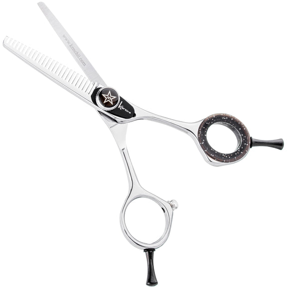Kenchii Five Star Blenders 4.5" – Single-Sided Thinning Shears with 25 Teeth, Precision Finish