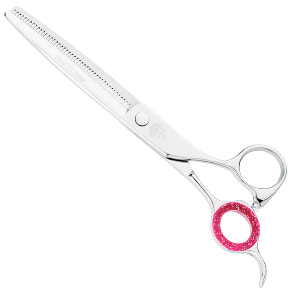 Kenchii Five Star Offset Blenders 6.5" – Single-Sided Thinning Shears with 46 Micro-Grind Teeth