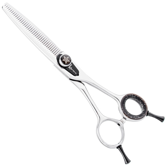 Kenchii Five Star Blenders 6-Inch – Single-Sided Thinning Shears with 38 Micro-Grind Teeth