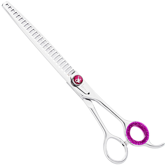Kenchii Scorpion Blender 8" – Single-Sided Thinning Shears, 24 Teeth, Precision Finish