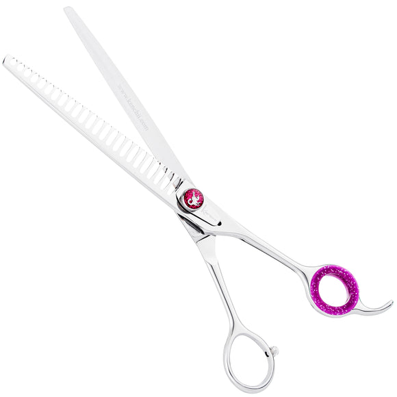 Kenchii Scorpion Blender 8" – Single-Sided Thinning Shears, 24 Teeth, Precision Finish