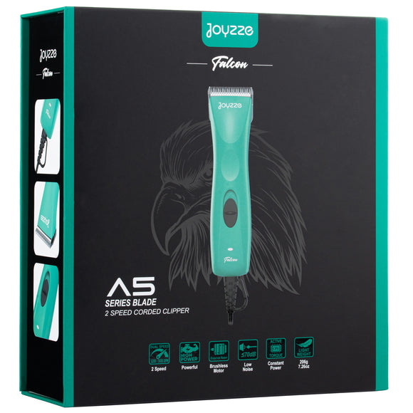 Joyzze Falcon Corded Clipper – Ultra-Light Quiet Grooming Tool with No. 10 Blade, 2 Speeds, Black