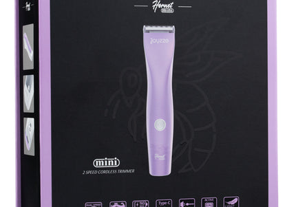Joyzze Hornet Mini Trimmer – Professional Two-Speed Grooming Tool with 0.6mm Blade, Purple