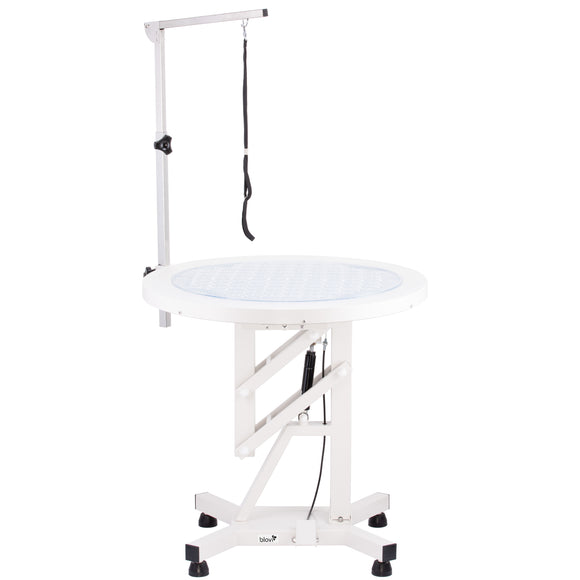 Blovi Luce Air Lift LED Grooming Table – Illuminated Rotating Top, Pneumatic Height Adjustment 70cm