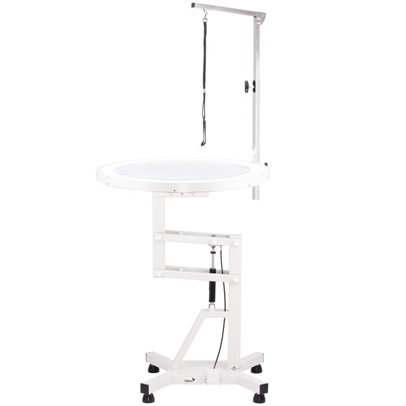 Blovi Luce Air Lift LED Grooming Table – Illuminated Rotating Top, Pneumatic Height Adjustment 70cm