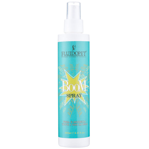 FluidoPet Boom Spray – Keratin-Based Nourishing Formula, Enhances Curly Coat Structure, 200ml