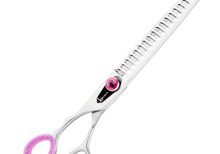 Kenchii Love Left Chunkers 8" – Left-Handed Thinning Shears, 22 Teeth, Ergonomic Design