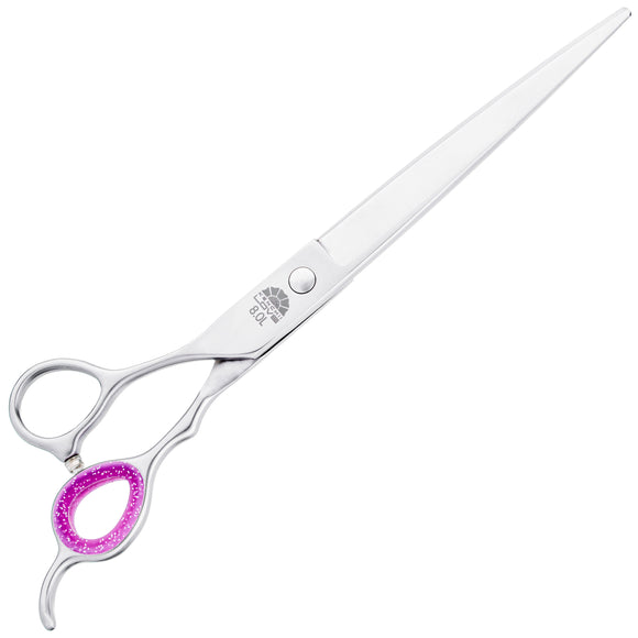 Kenchii Love Lefty Straight Scissors – 7" Professional Left-Handed Grooming Shears with Ergonomic Handle