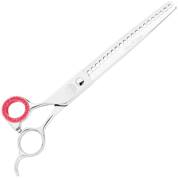 Kenchii Five Star Offset Left Chunkers 7.5in – Left-Handed Thinning Shears with 21 Teeth, Ergonomic Design