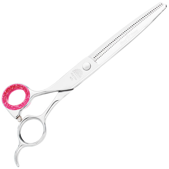 Kenchii Five Star Offset Left Blenders 6.5" – Left-Handed Thinning Shears with 46 Micro-Grind Teeth