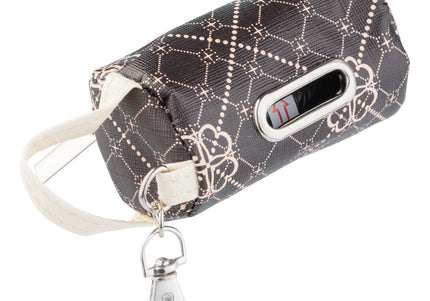 Flamingo Vito Poop Bag Holder Brown – Chic Dispenser with Starter Roll, Stylish and Practical