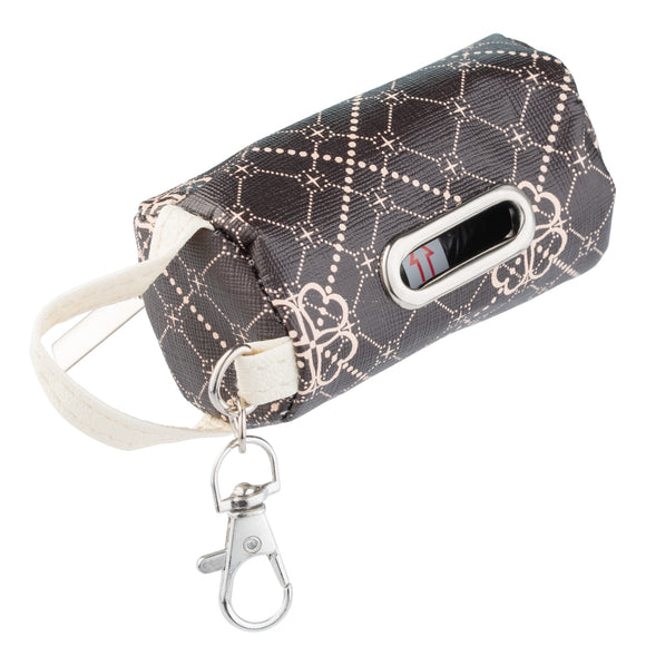Flamingo Vito Poop Bag Holder Brown – Chic Dispenser with Starter Roll, Stylish and Practical