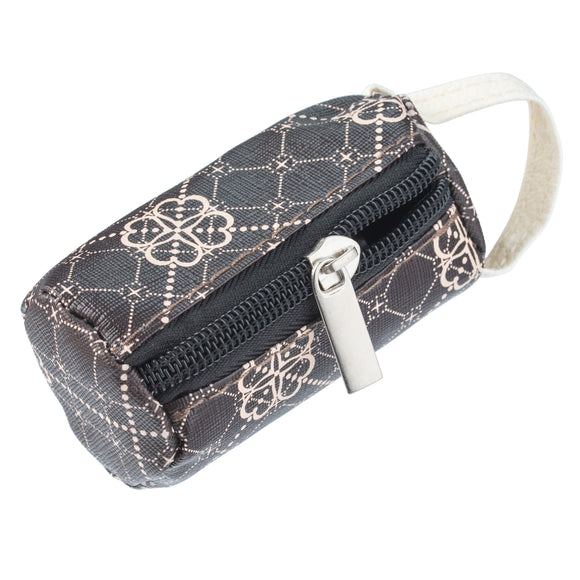 Flamingo Vito Poop Bag Holder Brown – Chic Dispenser with Starter Roll, Stylish and Practical