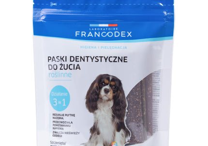 Francodex Dental Chews – 15 Piece Pack, Tartar-Reducing Treats with Breath Freshening Action
