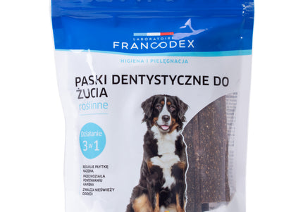 Francodex Dental Chews – Large Size, 15 Pack, Removes Tartar and Freshens Breath