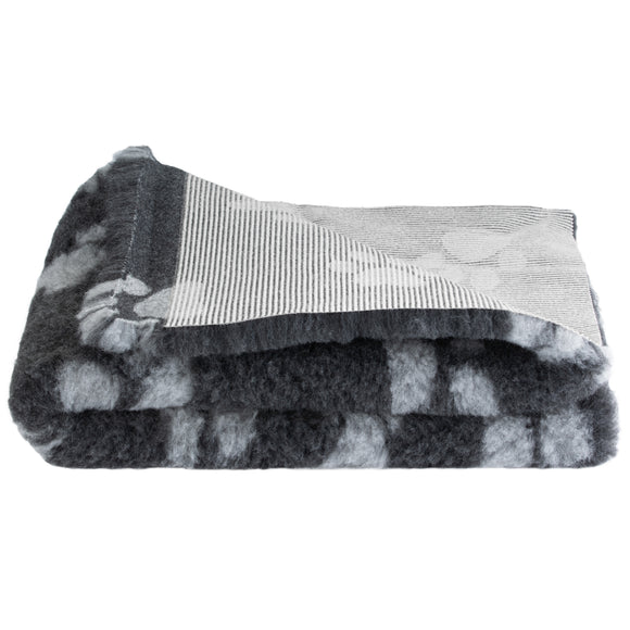 DryBed A+ Anti-Slip Grooming Bed – Graphite-Gray Paws, 150x150cm, Durable Comfort