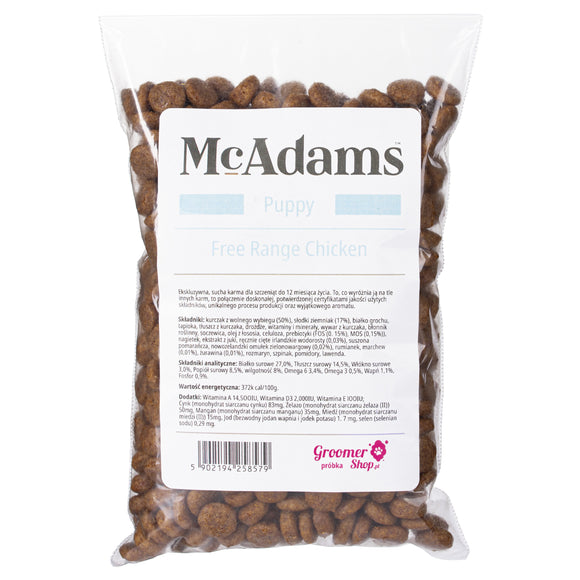McAdams Puppy Baked Food – Free Range Chicken Recipe, 100g Sample Pack