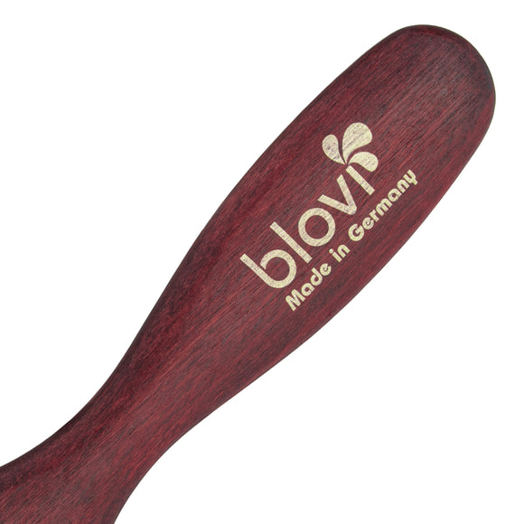 Blovi Red Wood Large Pin Brush – Oval Design with 35mm Metal Pins, Ideal for Long Coats