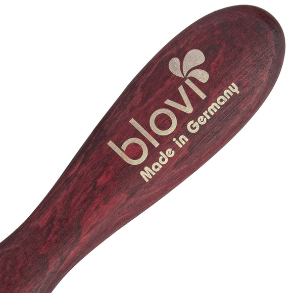 Blovi Red Wood Small Pin Brush – Soft Wooden Grooming Brush with 21mm Metal Pins