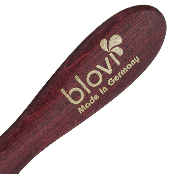 Blovi Red Wood Small Pin Brush – Compact Oval Design with Short 20mm Pins for Gentle Grooming
