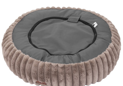 Biglo Cobe Donut Mocca Soft Fluffy Anti-Stress Bed, Coffee Brown, Large Size