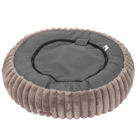 Biglo Cobe Donut Mocca Soft Fluffy Anti-Stress Bed, Coffee Brown, Large Size