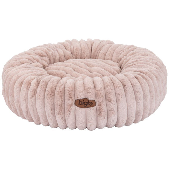 Biglo Cobe Donut Pink Bed – Soft Fluffy Anti-Stress Design, Large Size