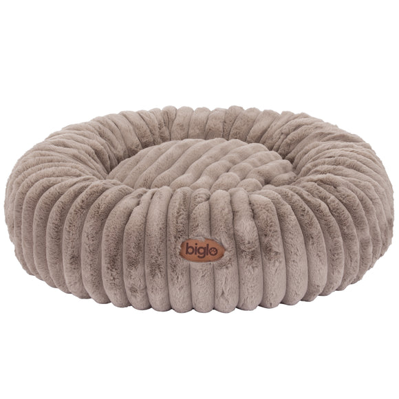 Biglo Cobe Donut Mocca Soft Fluffy Anti-Stress Bed, Coffee Brown, Large Size