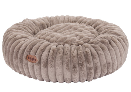 Biglo Cobe Donut Mocca Soft Fluffy Anti-Stress Bed, Coffee Brown, Large Size