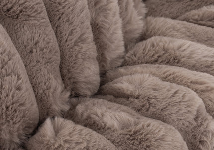 Biglo Cobe Donut Mocca Soft Fluffy Anti-Stress Bed, Coffee Brown, Large Size