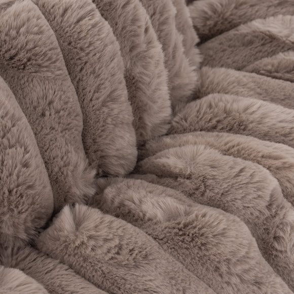 Biglo Cobe Donut Mocca Soft Fluffy Anti-Stress Bed, Coffee Brown, Large Size