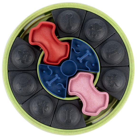 Eat Slow Live Longer Puzzle Disc – Interactive Slow-Feeding Toy, Durable Intelligence Design