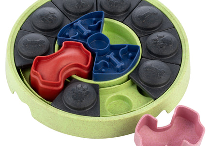 Eat Slow Live Longer Puzzle Disc – Interactive Slow-Feeding Toy, Durable Intelligence Design