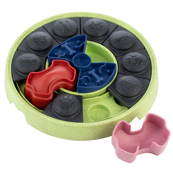 Eat Slow Live Longer Puzzle Disc – Interactive Slow-Feeding Toy, Durable Intelligence Design