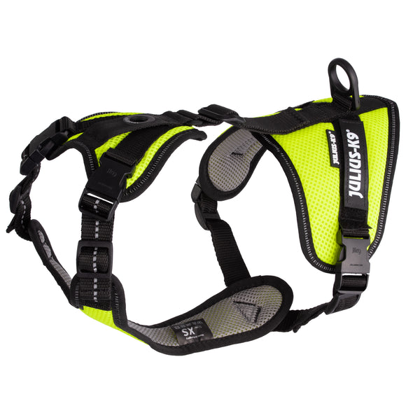 Julius-K9 Mantrailing Air Mesh Harness – Breathable Neon Tracking Design, Medium Size, Lightweight Comfort