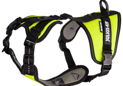 Julius-K9 Mantrailing Air Mesh Harness – Breathable Neon Tracking Design, Medium Size, Lightweight Comfort