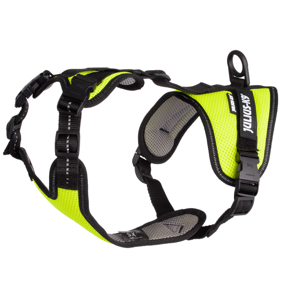 Julius-K9 Mantrailing Air Mesh Harness – Breathable Neon Tracking Design, Medium Size, Lightweight Comfort