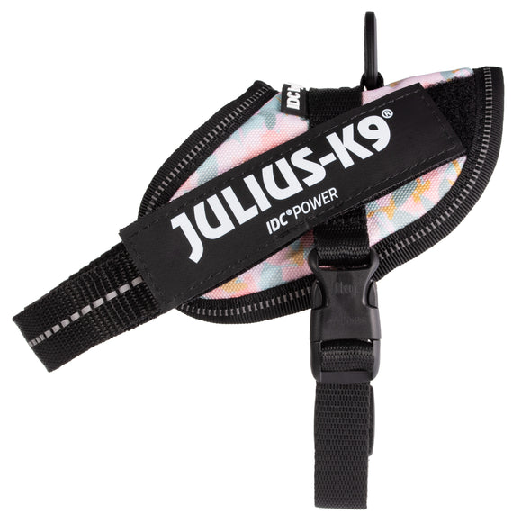 Julius-K9 IDC Powerharness Pretty – Reflective Floral Pattern Harness with Secure Fit