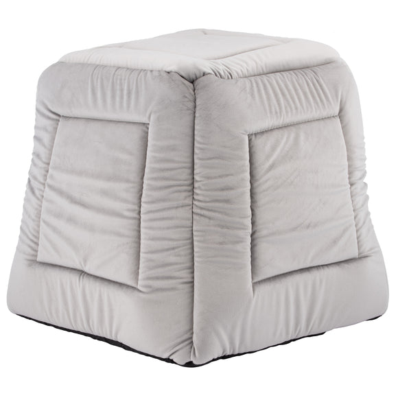 Biglo Roma Trio Gray Multifunctional Pet Bed and House, 40x40x38cm, Cozy Design