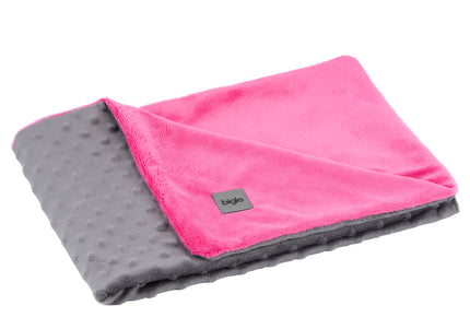 Biglo Minky Blanket Pink – Soft Fleece Blanket, Small Size, Cozy and Lightweight