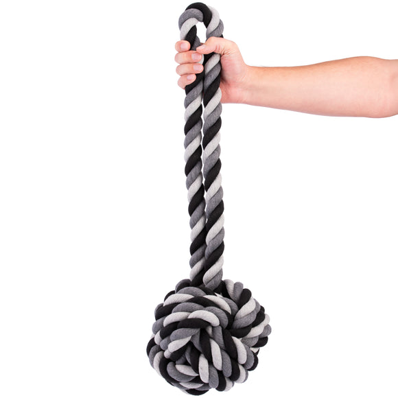 Holland Dental Floss Toss Extreme Rope Sling 70cm – Heavy-Duty Dental Rope with Large Ball, Promotes Oral Health