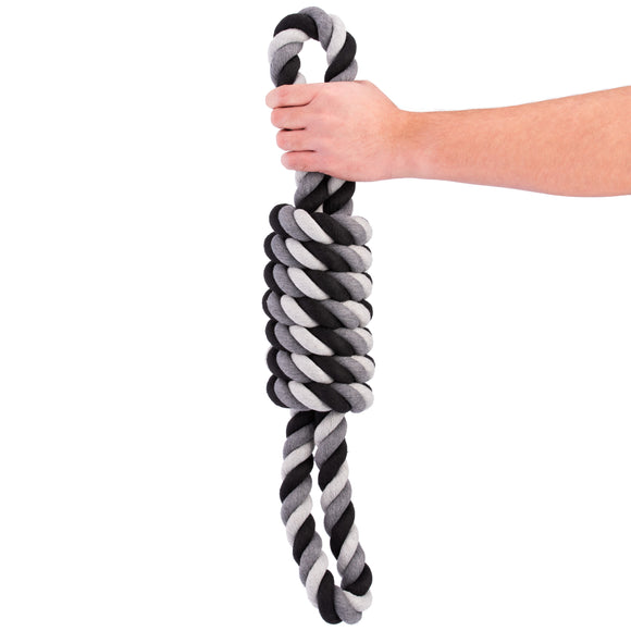 Holland Dental Floss Toss Extreme Rope Tugger – 61cm Dual-Loop Durable Dental Toy