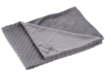Biglo Minky Grey Blanket – Soft Fleece Pet Blanket, Small Size, Cozy Comfort