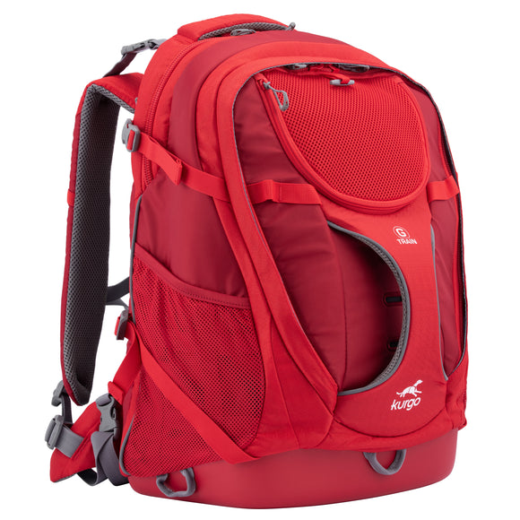 Kurgo G-Train K9 Pack Red – Ergonomic Pet Carrier Backpack, Durable Water-Resistant Design