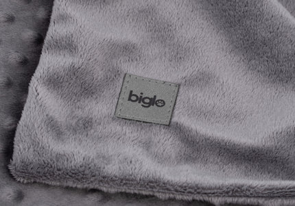 Biglo Minky Grey Blanket – Soft Fleece Pet Blanket, Small Size, Cozy Comfort